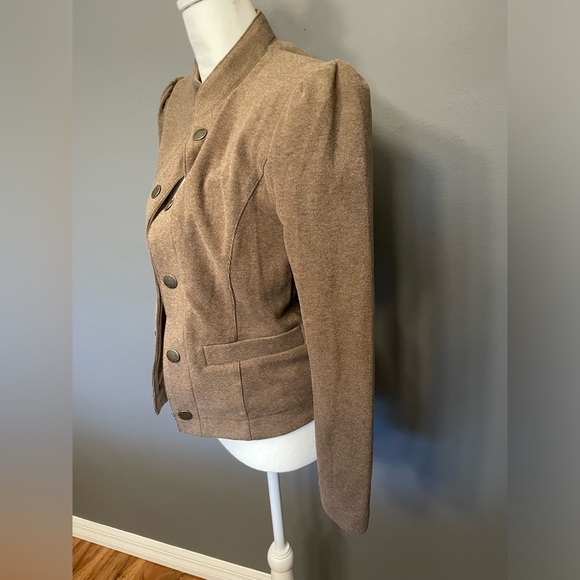 Tommy Hilfiger Soft Brown Military style Jacket - Size 4 - Picture 6 of 13